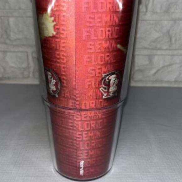 NEW TERVIS HOLOGRAPHIC OSCEOLA AND RENEGADE FSU SEMINOLES FL STATE 24OZ TUMBLER - Picture 4 of 6
